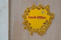 Gault & Millau logo brand and text sign of influential French restaurant guide critics