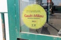 Gault & Millau logo brand and text sign 2023 label nameplate board of influential