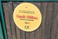 Gault & Millau 2023 tour logo brand and text sign of influential French restaurant