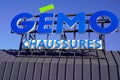 Bordeaux , Aquitaine / France - 03 15 2020 : Gemo chaussures logo store shoes sign shop shoe brand French group Eram fashion