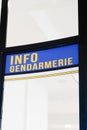 Bordeaux , Aquitaine / France - 03 07 2020 : gendarmerie french police officer wanted information office