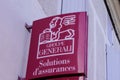 Generali logo and text sign of italian insurance company agency building Royalty Free Stock Photo