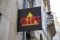 Gifi logo brand and text sign on shop facade market store low coast facade boutique