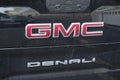 GMC Denali nameplate suv 4x4 car Automobile sign text and brand logo