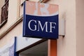 Bordeaux , Aquitaine / France - 02 21 2020 : GMF logo sign agency french Garantie Mutuelle des Fonctionnaires mutual insurance