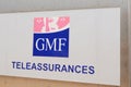 Bordeaux , Aquitaine / France - 07 30 2020 : GMF teleassurances logo and text sign of agency french Garantie Mutuelle des