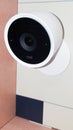 Bordeaux , Aquitaine / France - 11 07 2019 : google Nest Security Camera white on wall