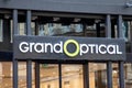 grand Optical logo brand shop sign text front facade store french Optician glasses