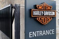 Bordeaux , Aquitaine / France - 10 15 2019 : Harley-Davidson logo dealership entrance biker sign Harley Davidson motorcycle