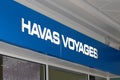 Bordeaux , Aquitaine / France - 09 24 2019 : Havas voyages sign shop store office on travel agency front