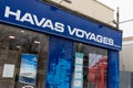 Havas voyages Travel Agents logo brand and text sign agency in street