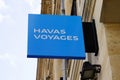 Bordeaux , Aquitaine / France - 10 10 2019 : havas voyages Travel Agents logo Sign in street shop store Royalty Free Stock Photo