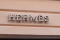 HermÃÂ¨s logo sign and text brand high fashion shop luxury goods manufacturer Hermes