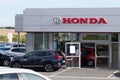 Bordeaux , Aquitaine / France - 10 27 2019 : Honda dealership sign car showroom store Japanese automobile manufacturer store logo