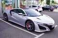 Bordeaux , Aquitaine / France - 10 30 2019 : Honda NSX grey sports car supercar automobile modern parked Royalty Free Stock Photo