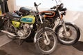 Honda 750 and 125 old motorcycle collection oven restored