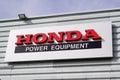 Honda power equipment dealership sign car motorbike garden motor engine and boat logo Royalty Free Stock Photo