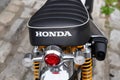 Honda seat monkey 125 logo brand and text sign on saddle small motorbike japan