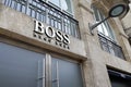 Bordeaux , Aquitaine / France - 10 06 2019 : Hugo Boss store sign German luxury fashion house logo shop