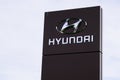 Bordeaux , Aquitaine / France - 10 30 2019 : Hyundai Automobile Dealership Sign brown logo store car shop