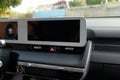 Hyundai ioniq 5 electric vehicle interior screen dashboard and tablet car