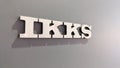 Ikks text sign and logo front of store shop fashion for girl women and men