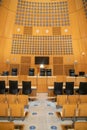 Interior Court room inside courtroom at the court of justice of bordeaux Royalty Free Stock Photo