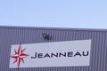 Bordeaux , Aquitaine / France - 02 15 2020 : jeanneau boat sign logo luxury yachts shipyards sailboat motorboat dealership
