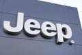 Bordeaux , Aquitaine / France - 12 04 2019 : Jeep logo dealership sign car store part Fiat Chrysler Automobiles shop sport utility Royalty Free Stock Photo