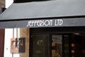 jefferson ltd logo text and brand sign Luxury shoe store for men English and Italian