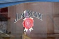 Jim Beam original alcohol logo brand wall and windows text sign Elite alcohol