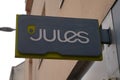 Jules logo and text sign front of urban shop fashion retailer men clothing