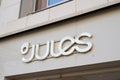 Bordeaux , Aquitaine / France - 07 25 2020 : jules logo and text sign of shop fashion retailer men clothing