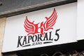 Bordeaux , Aquitaine / France - 05 12 2020 : Kaporal 5 shop window jeans Kaporal logo on sign store mall