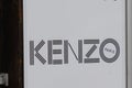 Kenzo sign text and logo brand luxury fashion house by Japanese designer Kenzo Takada