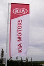 Bordeaux , Aquitaine / France - 10 30 2019 : kia flag store exhibition car stand in front of automobiles dealership selling and Royalty Free Stock Photo