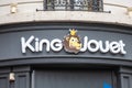 King Jouet boutique game and child toy store logo sign kids children baby toys brand