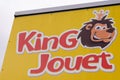 King Jouet game and child toy store logo sign kids children baby toys brand text on