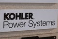 Kohler power systems logo brand and text sign industrial generator standby and Marine