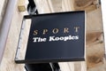 Bordeaux , Aquitaine / France - 05 12 2020 : The Kooples sport sign shop fashion Showcase Casual Wear Paris logo store