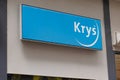Bordeaux , Aquitaine / France - 08 04 2020 : krys logo text sign on optician shop of optic glasses
