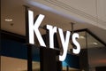 krys optic center brand sign and text logo store facade shop entrance sale eyewear