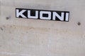 Kuoni brand logo and text sign of Travel agency tourism company founded in Zurich