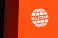 Kuoni logo sign of Travel tourism company founded in Zurich