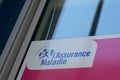 Bordeaux , Aquitaine / France - 07 25 2020 : l`assurance maladie logo and text sign of French social security on window agency