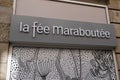 La fee maraboutee brand logo and sign text on facade entrance fashion front store