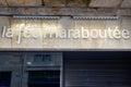 La fee maraboutee logo and text sign front of entrance facade shop clothing store