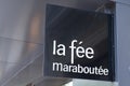 la fee maraboutee text sign and logo front of women store boutique for fashion