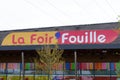 Bordeaux , Aquitaine / France - 11 13 2019 : La Foir Fouille sign logo french store chain selling cheap decorative items in shop