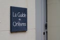 La guilde des orfevres logo brand shop and text sign store on facade boutique jewelry